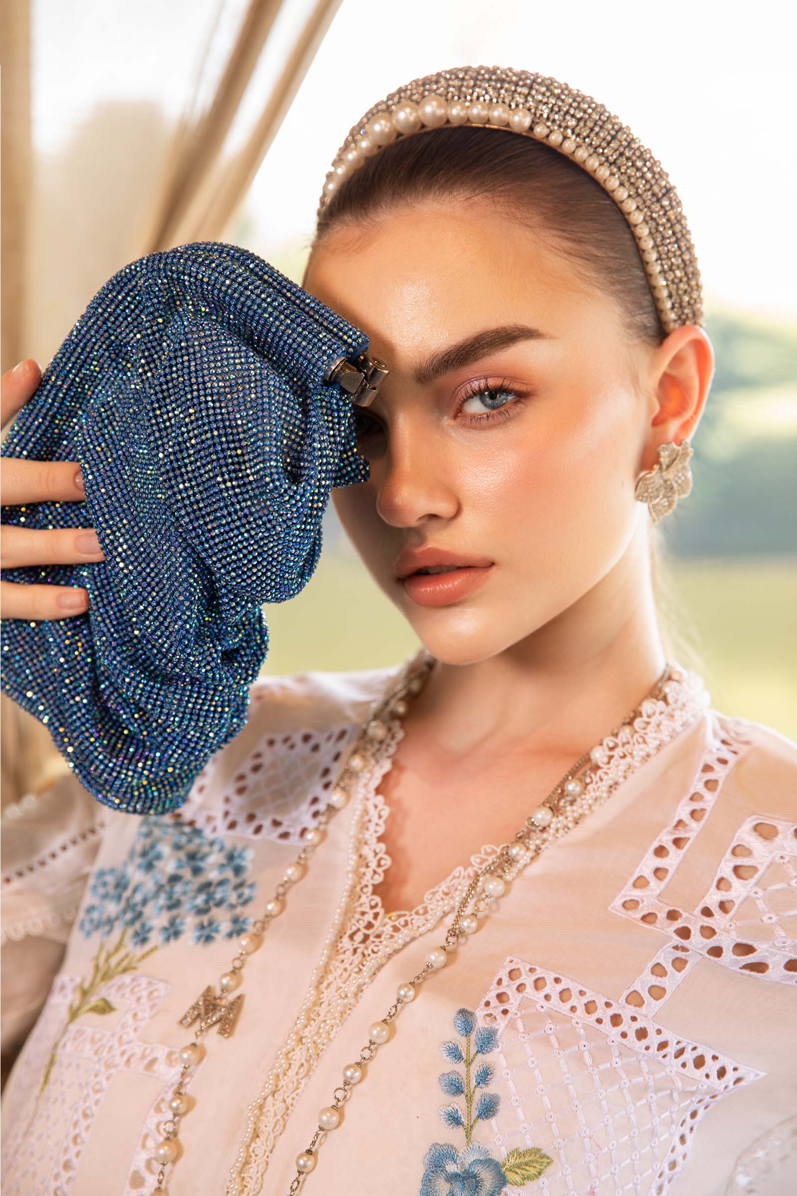 3 Piece Unstitched Printed Lawn Suit | MPT-2501-A | Maria B