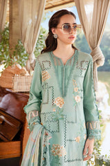 3 Piece Unstitched Printed Lawn Suit | MPT-2501-B | Maria B