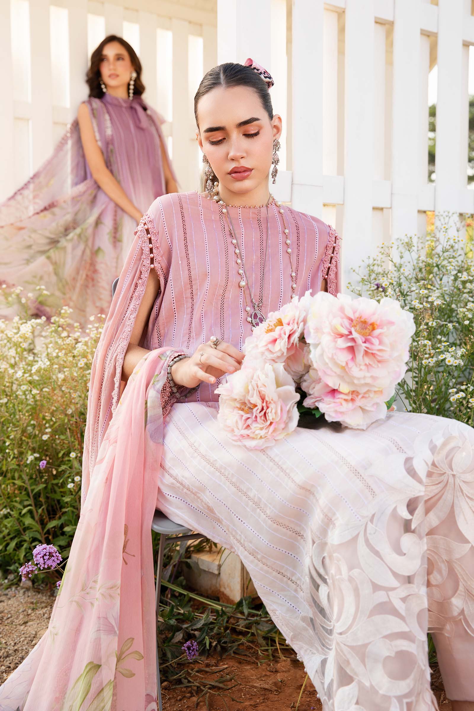 3 Piece Unstitched Printed Lawn Suit | MPT-2506-A | Maria B