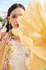 3 Piece Unstitched Printed Lawn Suit | MPT-2509-A | Maria B