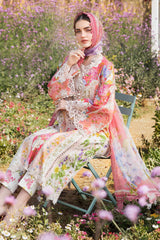 3 Piece Unstitched Printed Lawn Suit | MPT-2509-B | Maria B