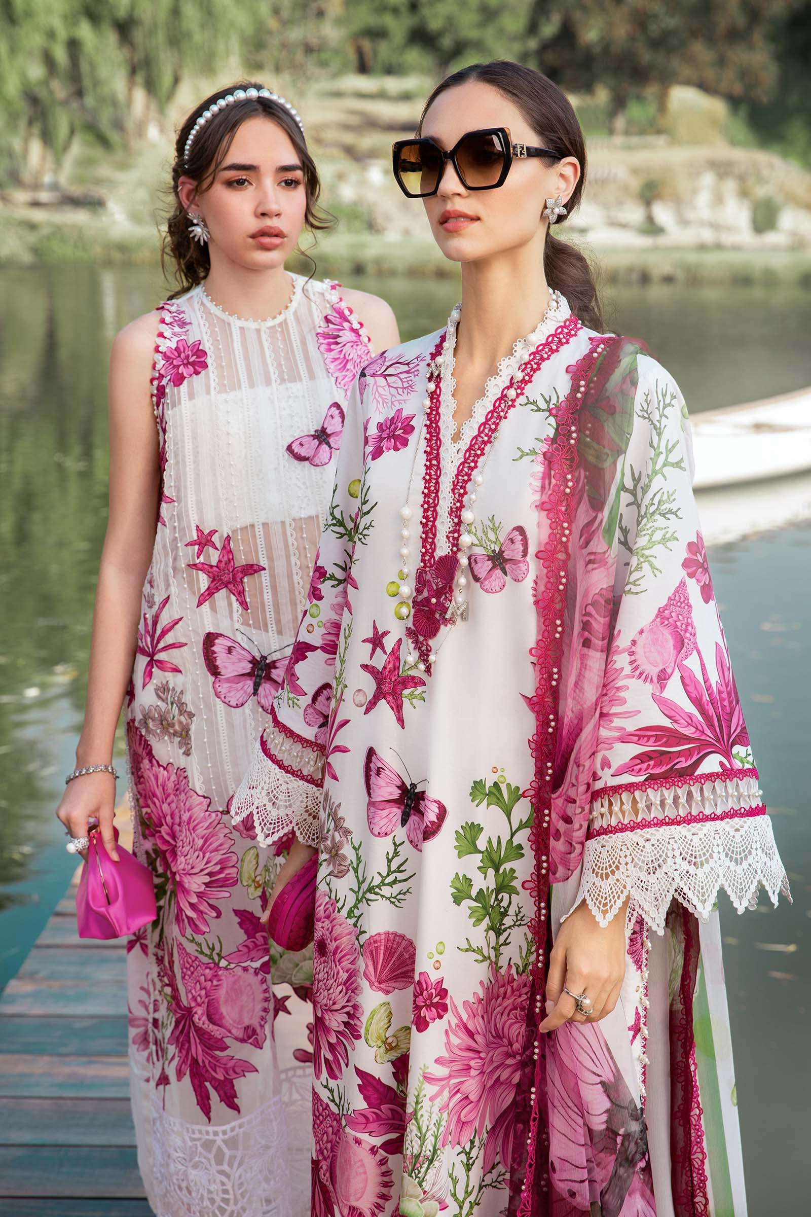 3 Piece Unstitched Printed Lawn Suit | MPT-2510-A | Maria B