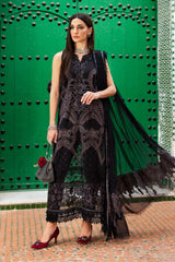 3 Piece Unstitched Embroidered Lawn Suit | D-2512-B | Maria B