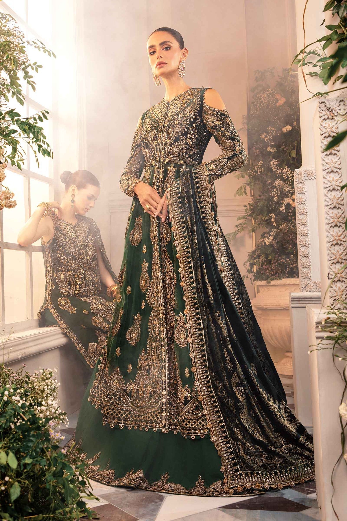 MARIA B | 3 Piece Unstitched Embroidered Organza Suit | BD-2904