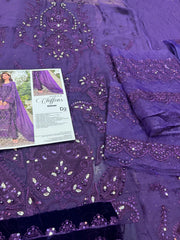 Maria b purple chiffon collection