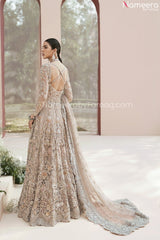 Long Gown Dusty Pink Bridal Lehenga