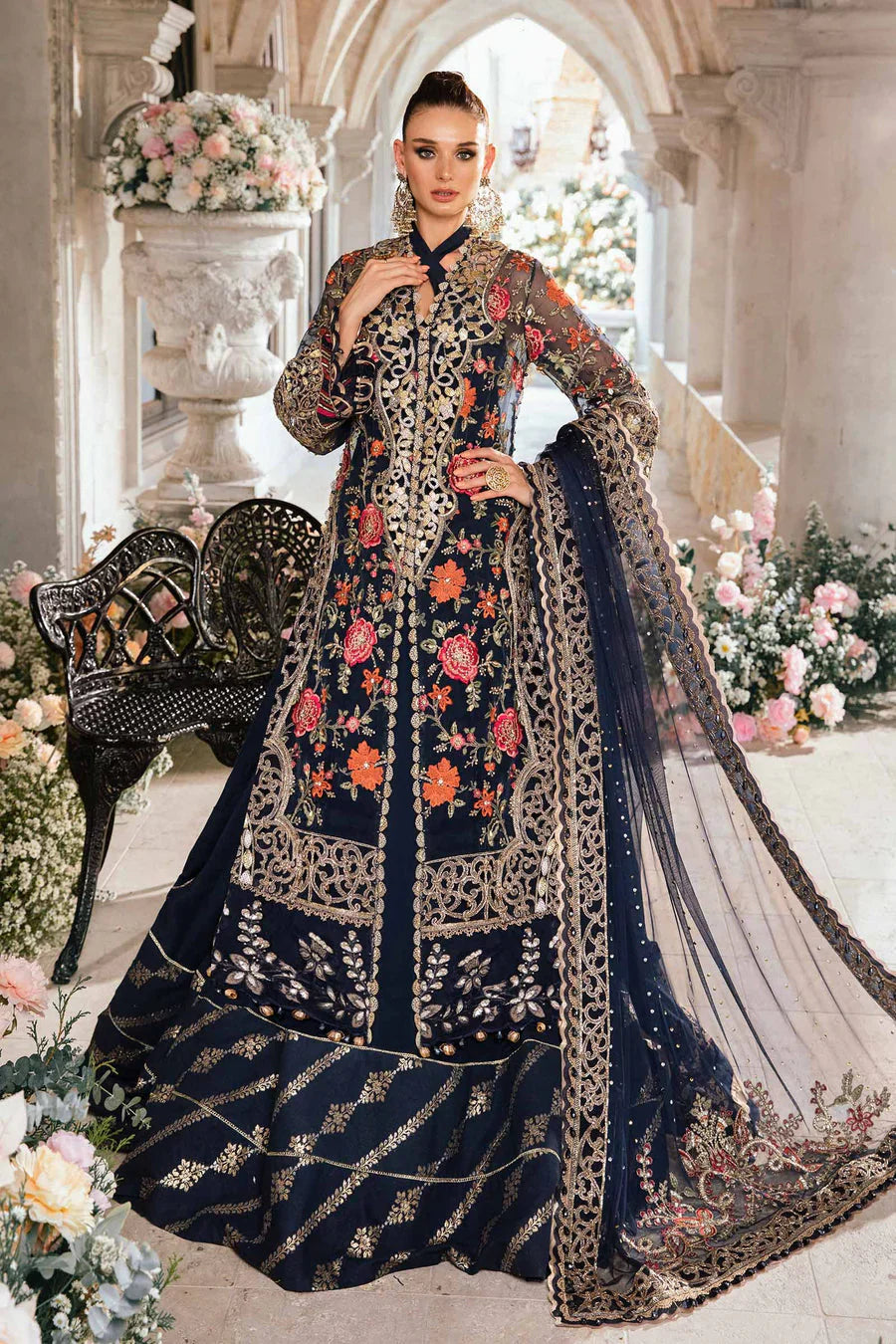 3 Piece stitched Embroidered Suit | BD-2808 D8