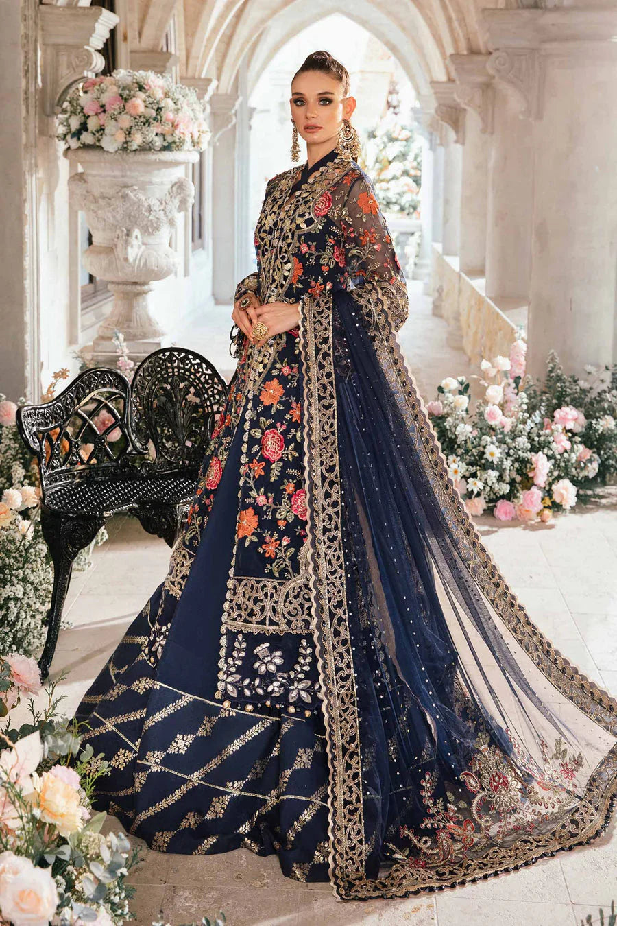 3 Piece stitched Embroidered Suit | BD-2808 D8